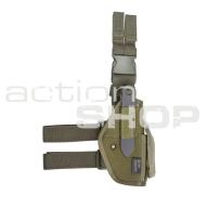 Tactical Equipment ASG Thigh holster, STI, CZ, STEYR, BERSA, OD green