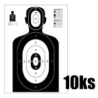 ACCESSORIES Shooting Target Silhouette 980x590 mm - 10pcs