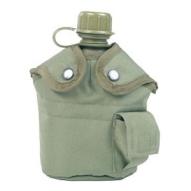 US polymer water canteen pouch with cup and cover, olive