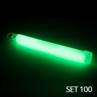 PBS Glow Stick 6"/15cm, green 100pcs