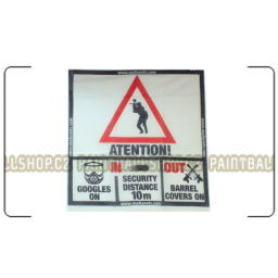 Paintball Field Sign 90x90cm