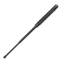Kalený teleskopický obušek, zavírání na tlačítko (Easy Lock) - Černý