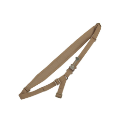 Taktický jednobodý popruh s polstrováním - Coyote Brown