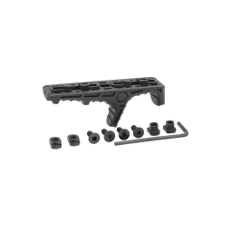 Handstop nylonový pro M-lok/Keymod dlouhý - Černý