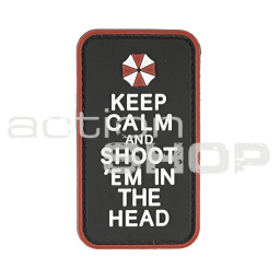 Nášivka - Keep calm and shoot, 3D