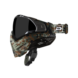 Paintballová maska Push Unite, thermal - Flecktarn
