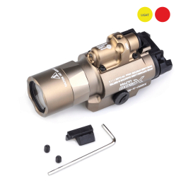 Pistolová svítilna typu X400 ULTRA, červený laser - Dark Earth