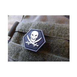 Patch  "NoFear Pirate", Hexagon, 3D