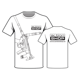 Tričko MP5 popruh bílá XL