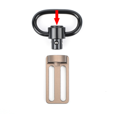                            Mounting for QD mount on strap - Black                        