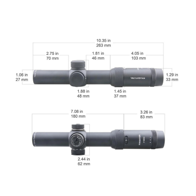                             Forester 1-5x24 IR SFP Riflescope - Black                        