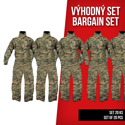 PBS Overall Camo, size XXL - Digital Woodland - set 20pcs                    