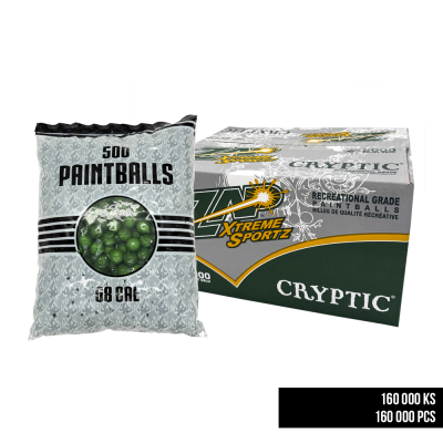 Set paintball kuliček Zap Cryptic, cal.68 - 160 000ks                    