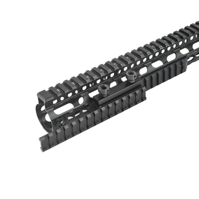                             Zvýšená RIS montáž (1,27 cm), 14 slotů - Černá (II. Jakost)                        