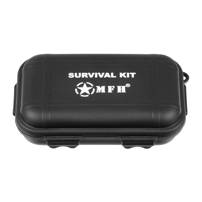                             Small Survival Kit with Accessories - Black                        