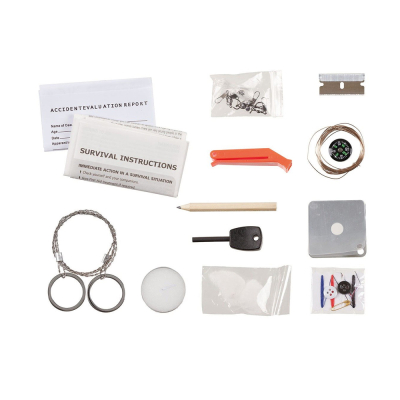 Small Survival Kit with Accessories - Black                    