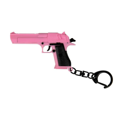 Klíčenka #14, Desert Eagle - Růžová                    