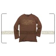 Trička/Košile T-Shirt Overgrowth L/S chocolate - výprodej