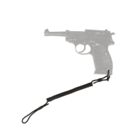 Popruhy na zbraně Mil-Tec Pojistná šňůra pistol lanyard (Black)