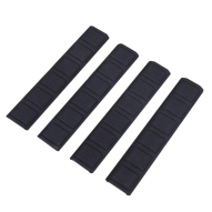  Krytky pro Keymod typu Soft Rail Cover B, černá, 4ks