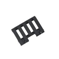 Rails and mounts Rail Cover with Wire Loom 5-slot - Black