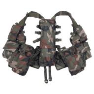 MILITARY MFH Tactical vest, woodland, with various pockets