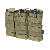 MILITARY Magazine tripple pouch open AK/M4/G36 - olive