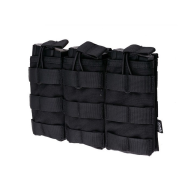 Magazine tripple pouch open AK/M4/G36 - black