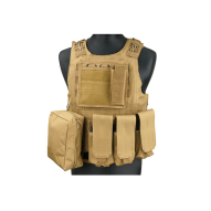 Taktické vesty Nosič plátů typu FSBE AAV - tan