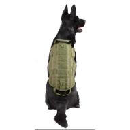 Pouches Tactical harness for dog, size M, olive