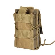 Tactical Equipment Double fast-mag pouch, single - Tan