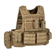 Taktické vesty Taktický nosič plátů Combo - Tan