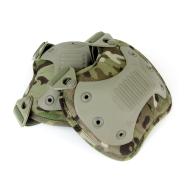 Tactical knee pads, ribbed -  multicam