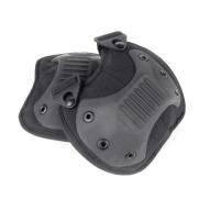 Tactical knee pads, ribbed - black