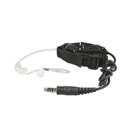 MILITARY Throat microphone, clear earpiece
