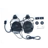 MILITARY Taktický headset Comtac II Basic s adaptérem na helmu - Černé