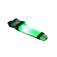 SELF-DEFENSE FMA Velcro Safty Lite GREEN LED, black