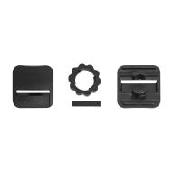 Lenses and accessories Set of ear Connectors for Paintball mask #ONE, V2 - Black