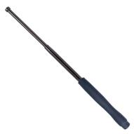 SELF-DEFENSE Telescopic baton w/ergonomic handguard 18” / 450 mm hardened steel - black + sheath