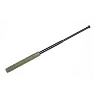 SELF-DEFENSE Telescopic baton 21” / 530 mm hardened steel - black , khaki handguard +sheath