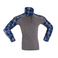 Camo Clothing Flannel Combat Shirt M - Blue