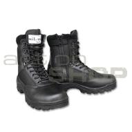 CLOTHING Mil-Tec Tactical Boot With Zipper Black