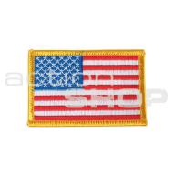 MILITARY Nášivka na levé rameno US vlajka (žluté lemování)