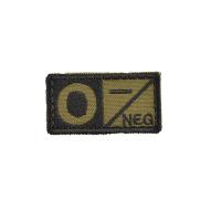 MILITARY Patch - 0 NEG green