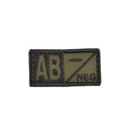 MILITARY Patch - AB NEG green