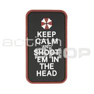 Patch - Keep calm and shoot, 3D