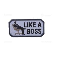 Nášivka "Like A Boss" 3D, barevná
