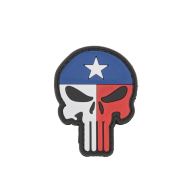 MILITARY Patch Punisher Texas Flag
