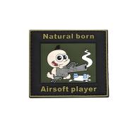 Patches, Flags Natural Born Airsoft Player Patch, 3D