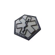 MILITARY Nášivka Paramedic, hexagon, 3D